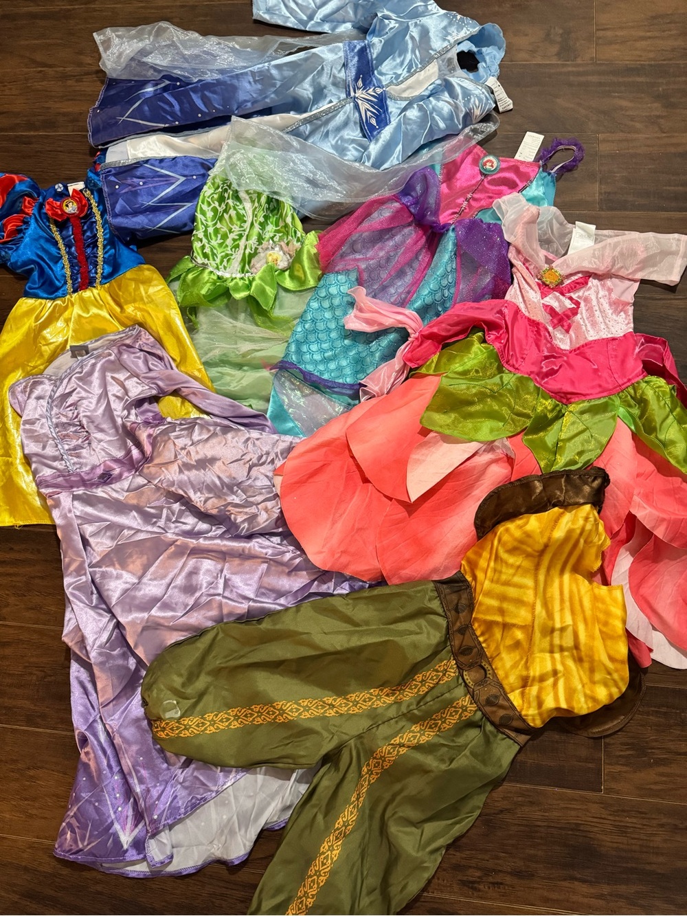 Assorted Kids Princess Costume Dresses - Multi-Color Pack
